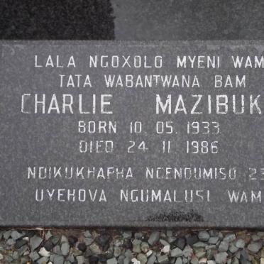 MAZIBUKO Charlie 1933-1986