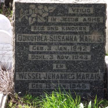 MARAIS Dorothea Susanna 1942-1943 :: MARAIS Wessel Johannes 1945-1958