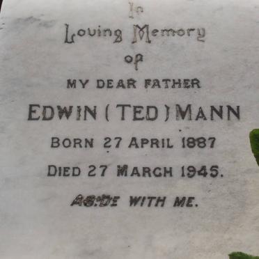 MANN Edwin 1887-1945