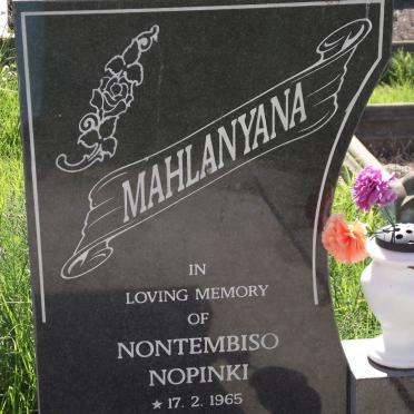MAHLANYANA Nontembiso Nopinki 1965-2008