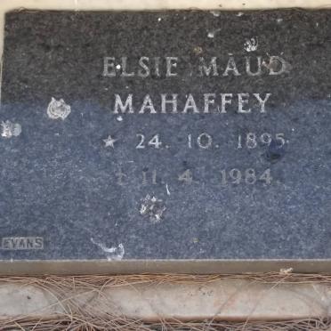 MAHAFFEY Elsie Maud 1895-1984