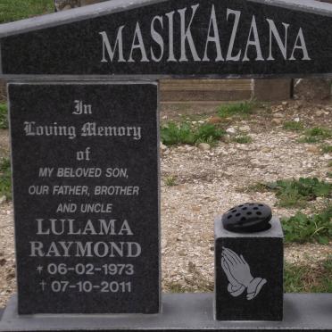 MASIKAZANA Lulama Raymond 1973-2011