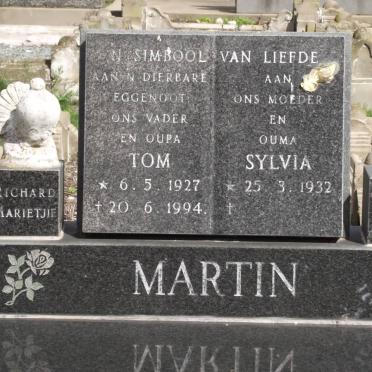 MARTIN Tom 1927-1994 &amp; Sylvia 1932-