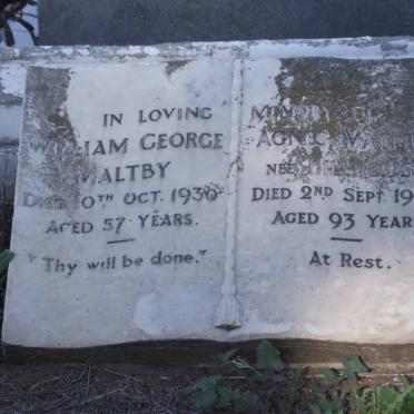 MALTBY William George -1930 &amp; Agnes HILLHOUSE -1963