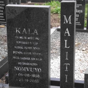 MALITI Nomvuyo 1958-2005