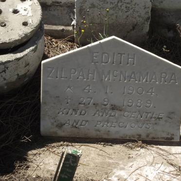 Mc NAMARA Edith Zilpah 1904-1989