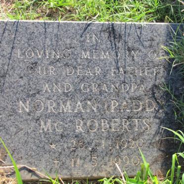 Mc ROBERTS Norman 1920-1990
