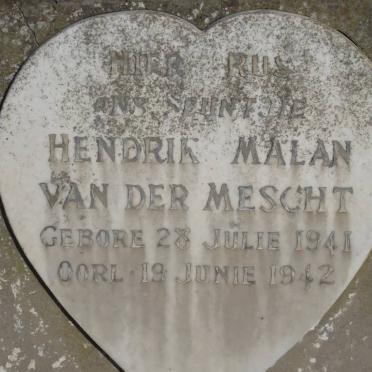 MESCHT Hendrik Malan, van der 1941-1942