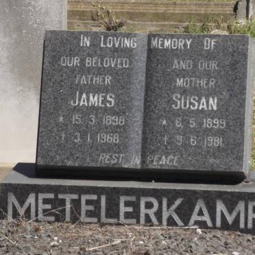 METELERKAMP James 1898-1968 &amp; Susan 1899-1981