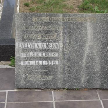 MERWE Evelyn, v.d. 1924-1959