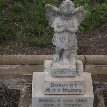 MERWE Dorothy M., v.d. -1931