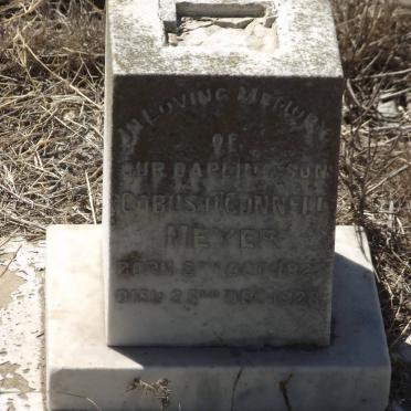 MEYER Cobus O'Connel 1927-1928