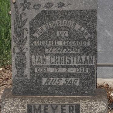 MEYER Jan Christiaan -1960