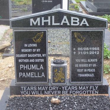 MHLABA Phumla Pamella 1965-2012