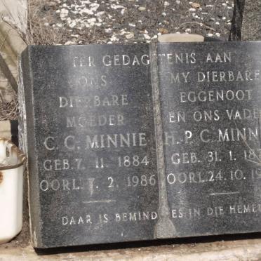 MINNIE H.P.C. 1877-19?8 &amp; C.C. 1884-1986