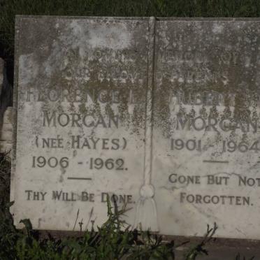 MORGAN Hubert H. 1901-1964 &amp; Florence L. HAYES 1906-1962