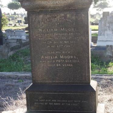 MOORE William -1895 &amp; Amelia -1913
