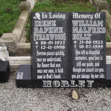 MORLEY William Malfred 1822-1999 &amp; Irene Daphne YEARWOOD 1923-1996