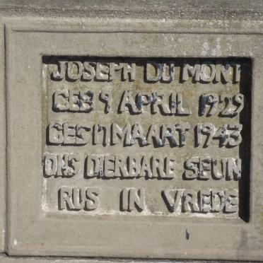 MONT Joseph, du 1929-1943