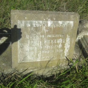 NIEKERK Effie 1928-1950