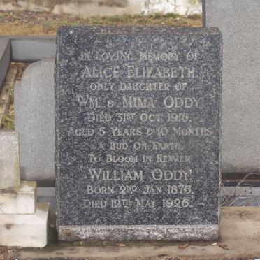 ODDY Alice Elizabeth -1918 :: ODDY William 1876-1926