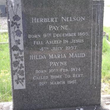 PAYNE Herbert Nelson 1865-1957 &amp; Hilda Maria Maud 1874-1961