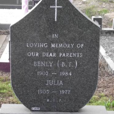 PEPPETA B.T. 1902-1984 &amp; Julia 1905-1977