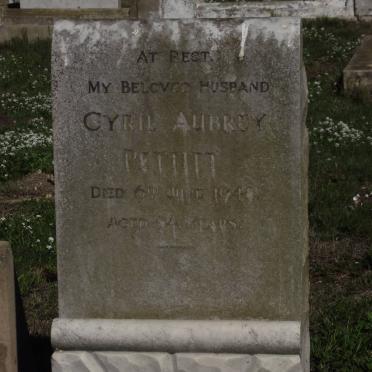 PETTITT Cyril Aubrey -1948