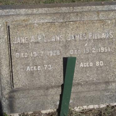 PILLANS Jane A. -1928 :: PILLANS James -1951