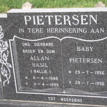PIETERSEN Allan Basil 1946-1995 :: PIETERSEN 1956-1956