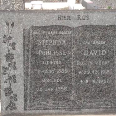 POULISSE Stephina 1889-1958 :: POULISSE David 1918-1987