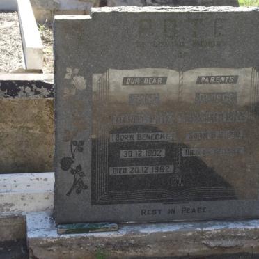 POTE George 1901-1934 &amp; Ann Darby BENECKE 1902-1962