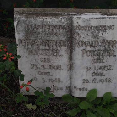 POTGIETER Petrus Gerhardus 1898-1948 :: POTGIETER Ronald Harry 1932-1948