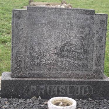 PRINSLOO ? 1892-1958 &amp; Margaret M. 1894-1964