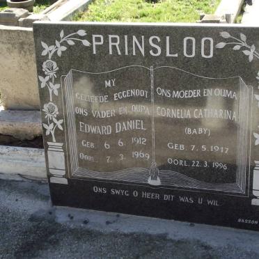 PRINSLOO Edward Daniel 1912-1969 &amp; Cornelia Catharina 1917-1996