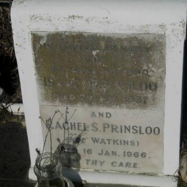 PRINSLOO Isaac -1937 &amp; Rachel WATKINS -1966