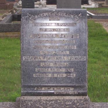 RAYMOND Alexander 1898-1950 &amp; Susanna Wilhelmina HEUNIS 1892-1964