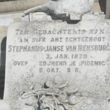 RENSBURG Stephanus, janse van 1879-1918
