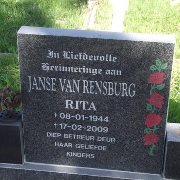 RENSBURG Rita, janse van 1944-2009