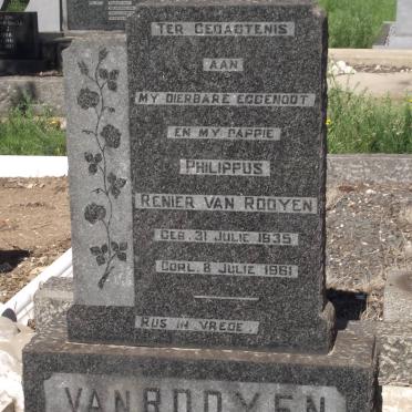 ROOYEN Philippus Renier, van 1935-1961