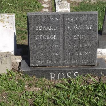 ROSS Edward George 1909-1986 &amp; Rosaline Eddy 1909-1990