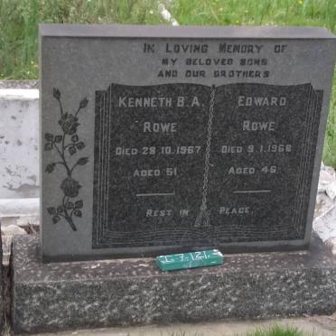 ROWE Kenneth B.A. -1967 :: ROWE Edward -1968