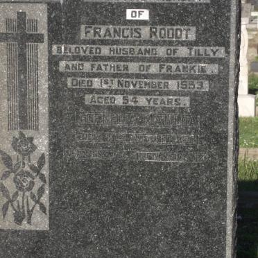 ROODT Francis -1953 :: ROODT Cornelia Matilda -1980