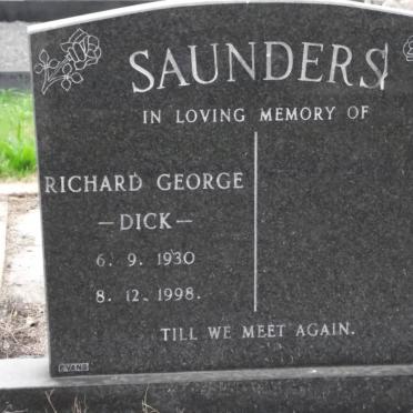 SAUNDERS Richard George 1930-1998