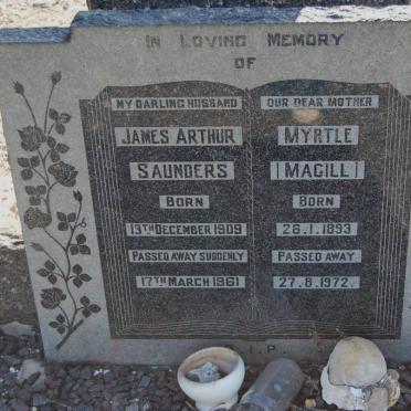 SAUNDERS James Arthur 1909-1961 &amp; Myrtle MAGILL 1893-1972