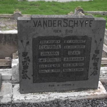 SCHYFF Izak Abraham, van der 1888-1964 &amp; Gertruida Johanna SCHOLTZ 1897-1982