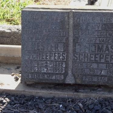 SCHEEPERS Thomas 1887-1965 &amp; Hester 1892-1959