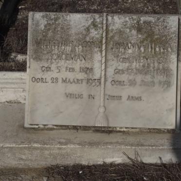 SCHOEMAN Wilhelmus Jacobus 1878-1935 &amp; Johanna Maria MEYERS 1881-1951