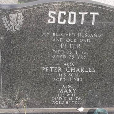 SCOTT Peter -1973 &amp; Mary -1976 :: SCOTT Peter Charles