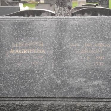 SLABBERT Jan Jacobs 1897-1952 &amp; Elizabeth Magrietha 1900-1986